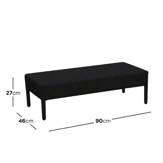 Erith Wicker Outdoor Furniture Day Bed w/ Canopy features a spacious, elegant design with a protective canopy and a coordinating coffee table, ideal for outdoor relaxation and social gatherings.