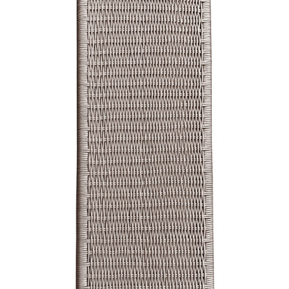 Fentan 4 Seater Solid Timber Outdoor Bench - Beige, showcasing a close-up of a smooth wood finish and simple woven rope design, highlighting its sturdy, weather-resistant build for outdoor settings.