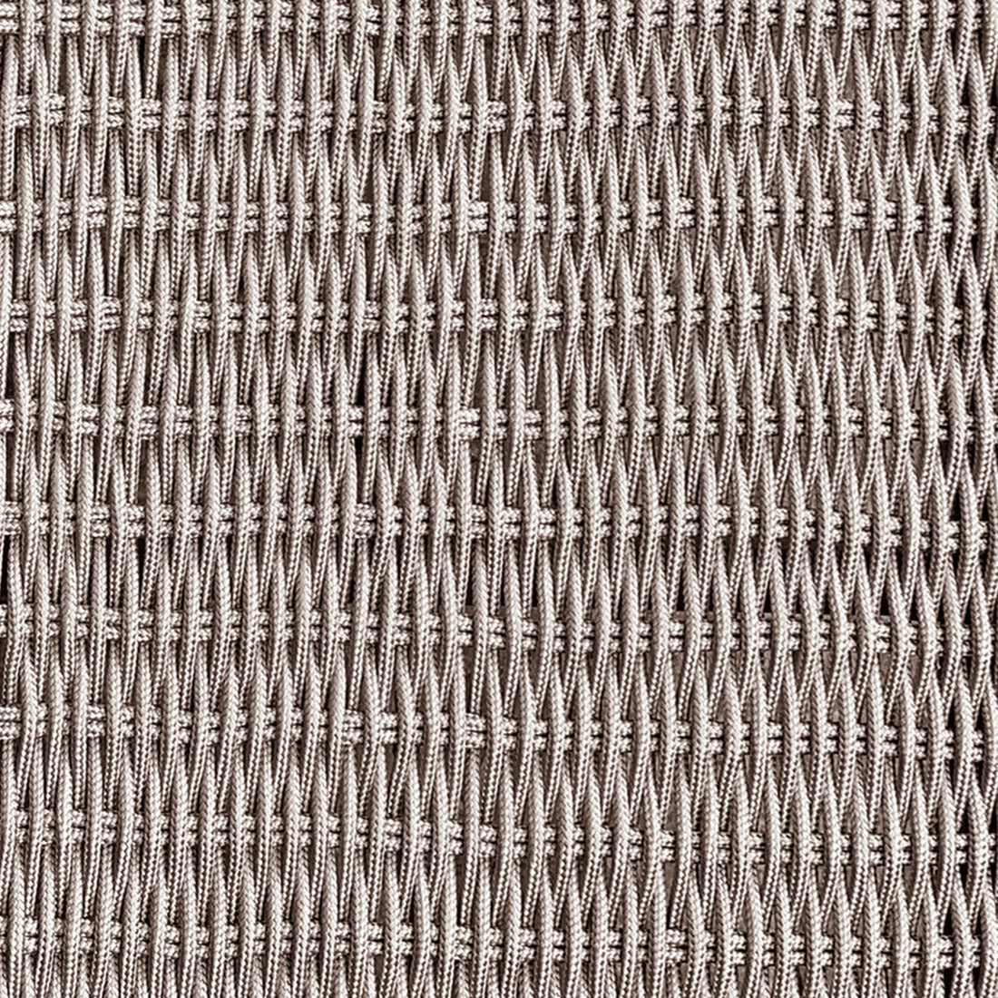 Close-up of the Fentan 4 Seater Solid Timber Outdoor Bench, highlighting its intricate woven fabric pattern and robust acacia wood construction, emphasizing durability and elegant outdoor design.