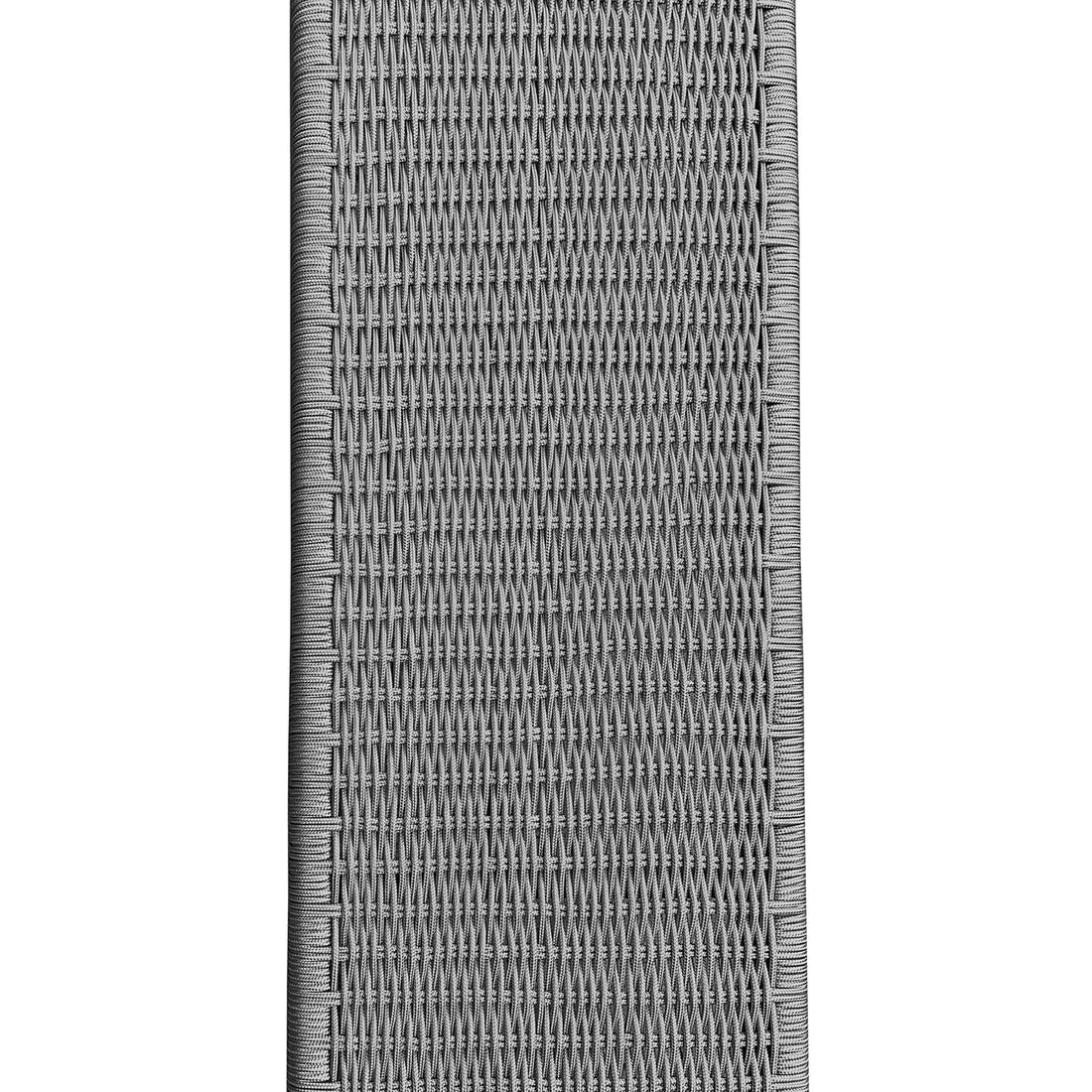 Fentan 4 Seater Solid Timber Outdoor Bench - Light Grey, showcases a close-up of the woven mat seat, highlighting its intricate pattern and solid acacia wood construction, emphasizing durability and outdoor elegance.