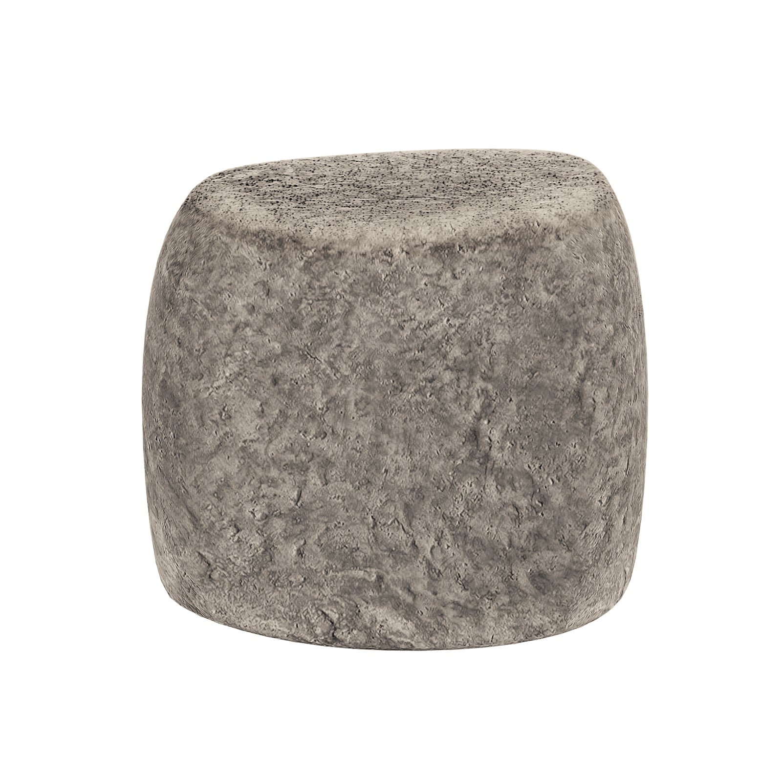 Hollie Indoor/Outdoor Round Concrete Side Table features a smooth, organic round shape, perfect for versatile use. Its sturdy concrete build offers both durability and style for any modern farmhouse setting.