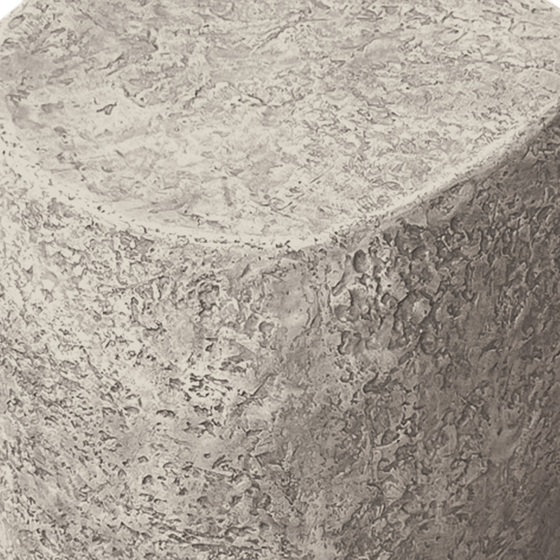 Hollie Indoor/Outdoor Round Concrete Side Table - Stone, showcasing a smooth, durable concrete surface and organic round shape, ideal for adding modern farmhouse charm to any indoor or outdoor space.