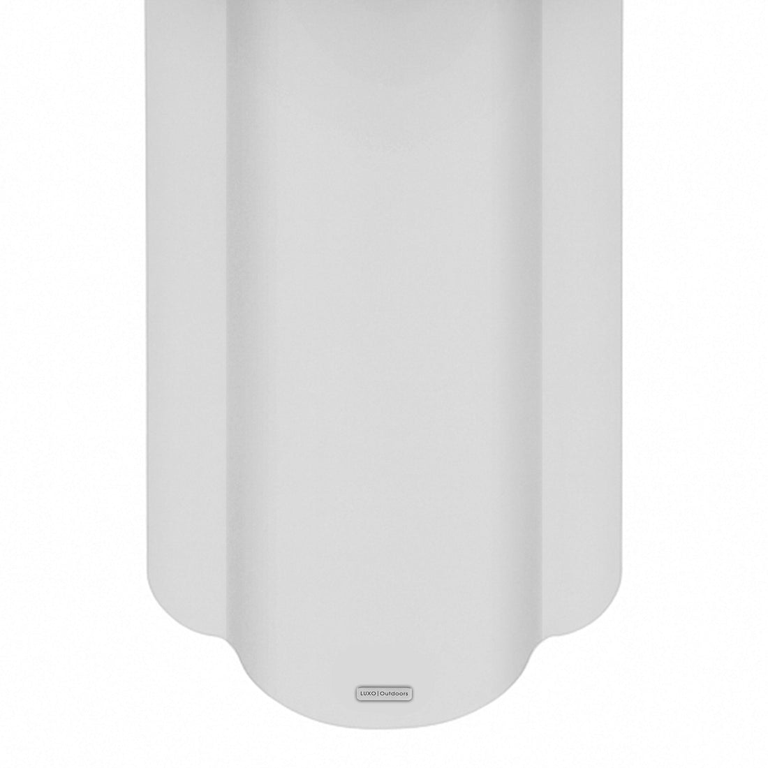 Jareth Round Concrete Outdoor Entry Table in White