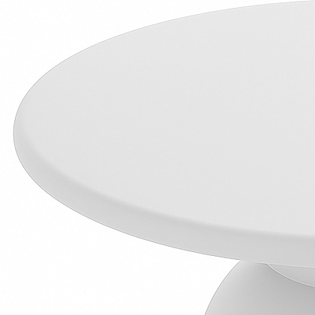 Krates 120cm Round Indoor/Outdoor Concrete Dining Table - White