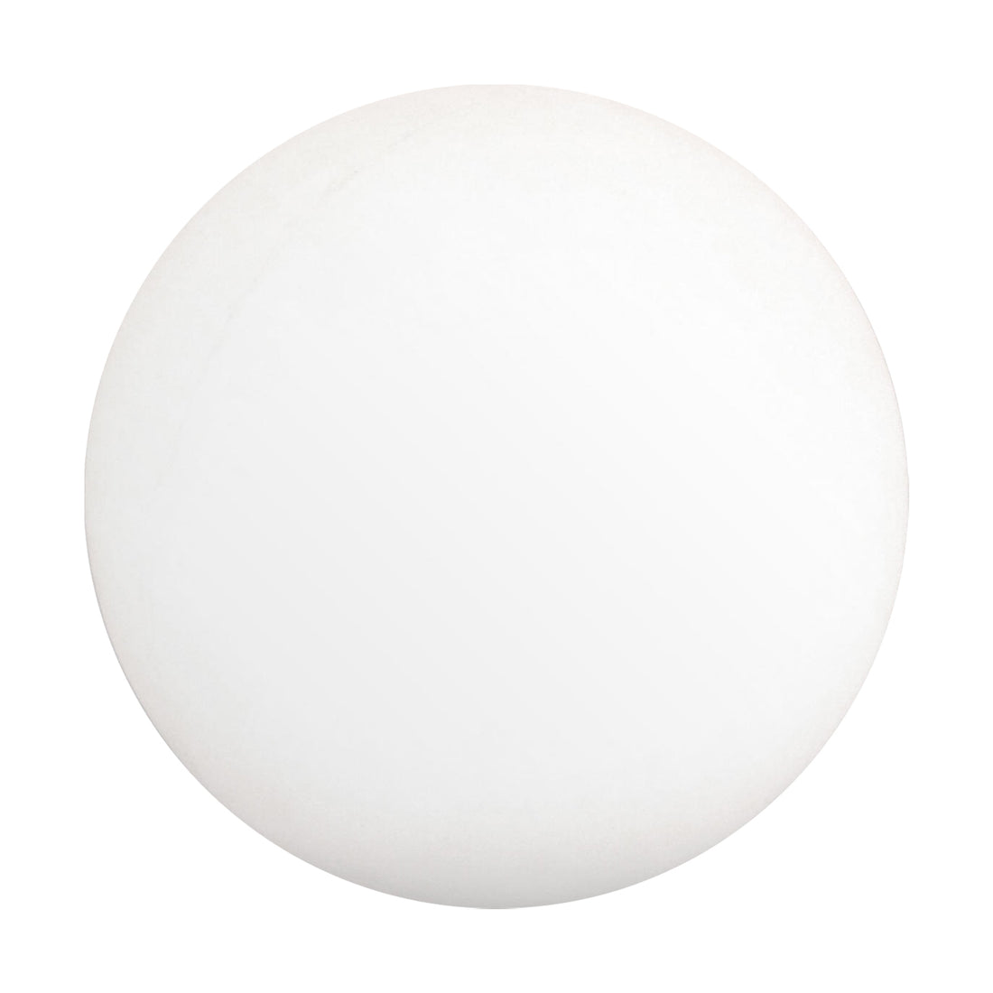 Luxo Outdoor LED Ball - A sleek, white sphere with black accents, designed for floating on water, enhancing outdoor spaces with wireless, multi-colored LED lighting, perfect for pools and events.
