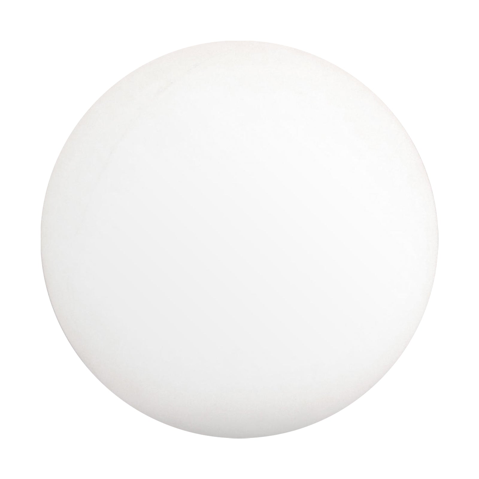Luxo Outdoor LED Ball - A sleek, white sphere with black accents, designed for floating on water, enhancing outdoor spaces with wireless, multi-colored LED lighting, perfect for pools and events.
