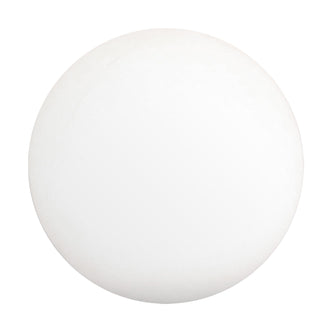 Luxo Outdoor LED Ball - A sleek, white sphere with black accents, designed for floating on water, enhancing outdoor spaces with wireless, multi-colored LED lighting, perfect for pools and events.