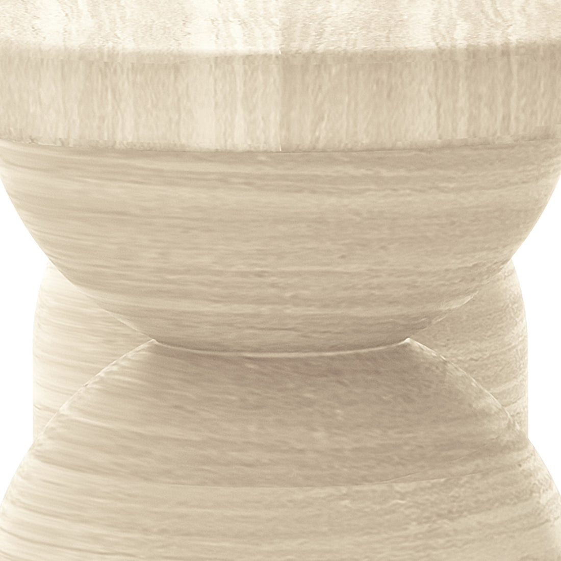 Lumen Indoor/Outdoor Concrete Dining Table Set with Bench Beige, featuring elegant oval shapes and unique cone-shaped bases, showcasing robust construction and modern design for versatile indoor or outdoor dining.