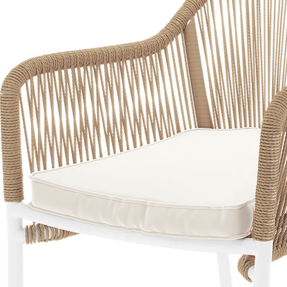 Luzon with Tablas Wicker Outdoor Package features close-ups of stylish, durable bar stools crafted from PE wicker with aluminum frames, emphasizing comfort and stability for outdoor or indoor spaces.