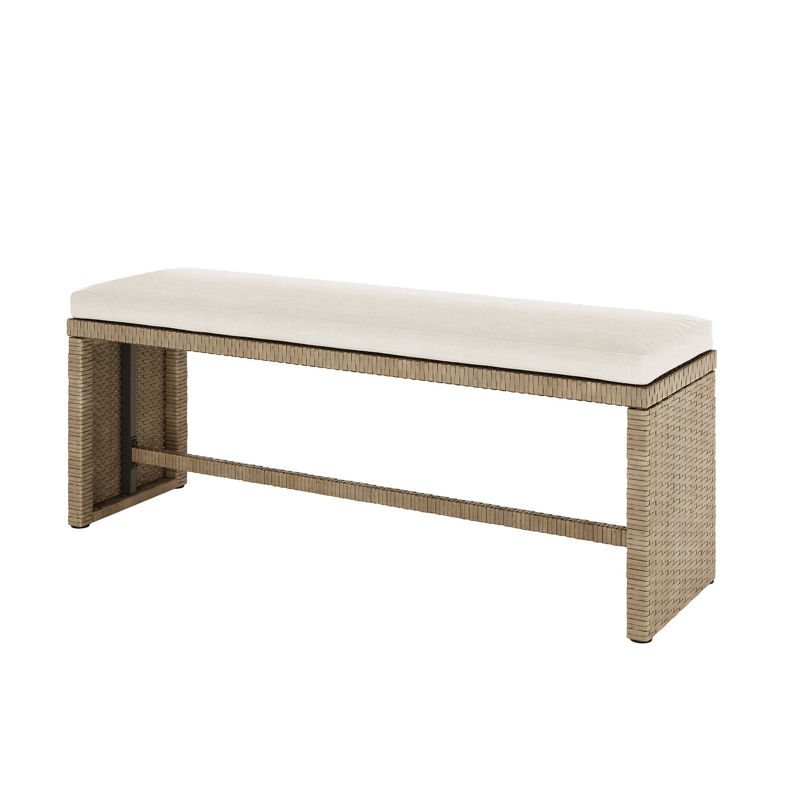 Mapa 7 Seater Wicker Outdoor Sofa Dining Set Natural, showcasing a close-up of the wicker texture and table with glass top, surrounded by durable seating, highlighting its outdoor comfort and dining functionality.