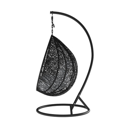 Marian Large Outdoor Hanging Egg Chair - Black