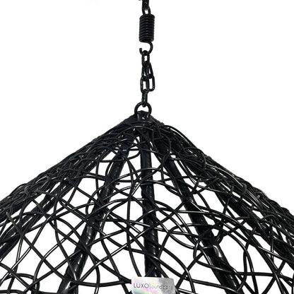 Marian Large Outdoor Hanging Egg Chair - Black