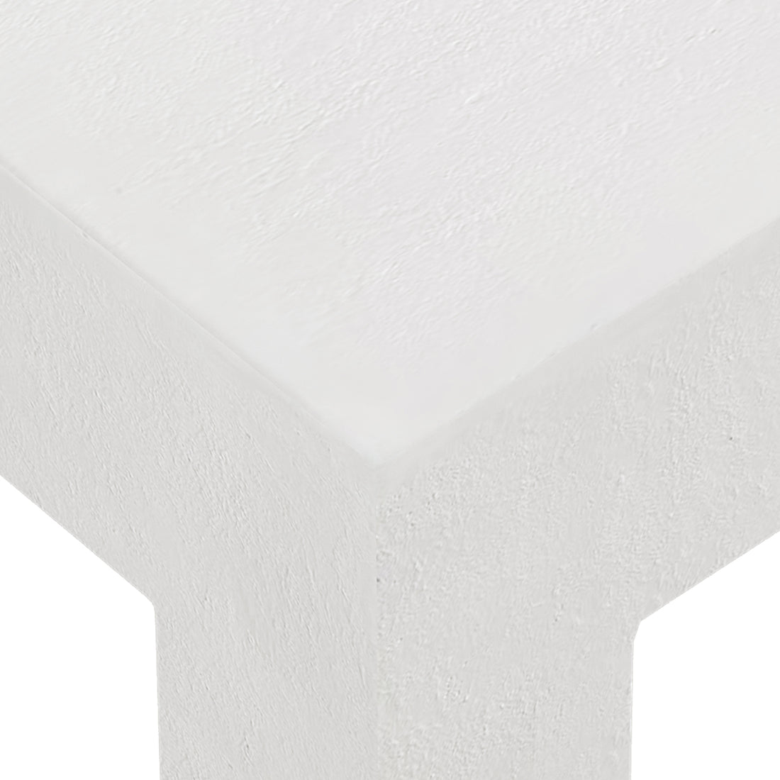 Close-up of Maxon White Indoor Outdoor Concrete Coffee Table texture, showing rugged black finish