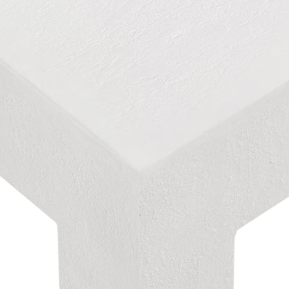 Close-up of Maxon White Indoor Outdoor Concrete Coffee Table texture, showing rugged black finish