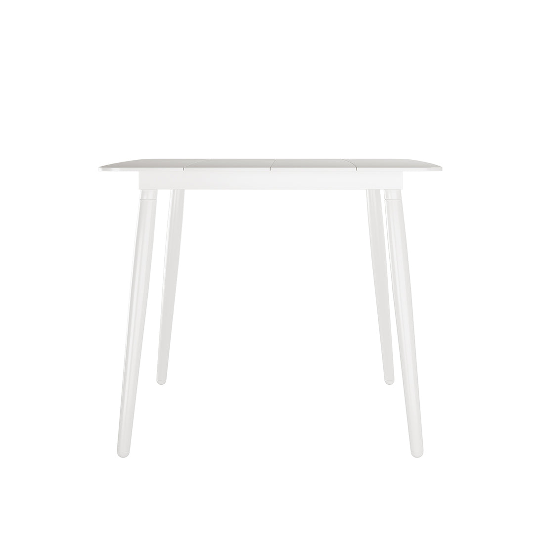 Nemma 6-Seater Aluminium Outdoor Dining Set, featuring a sleek, modern table with sturdy legs, ideal for patios. Includes one table and six chairs, designed for durability and outdoor comfort.