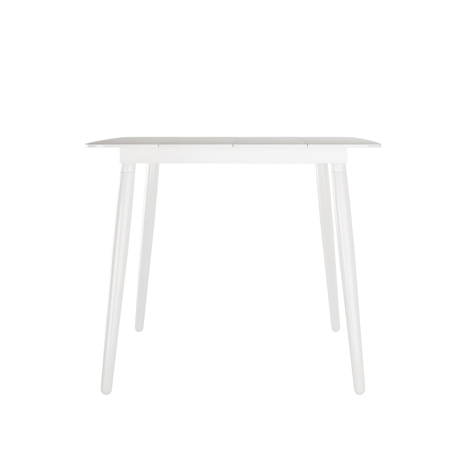 Nemma 6-Seater Aluminium Outdoor Dining Set, featuring a sleek, modern table with sturdy legs, ideal for patios. Includes one table and six chairs, designed for durability and outdoor comfort.