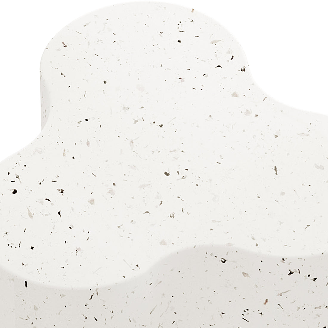 Close-up of Odalys Terrazzo Indoor Outdoor Concrete Side Table texture, showing natural imperfections