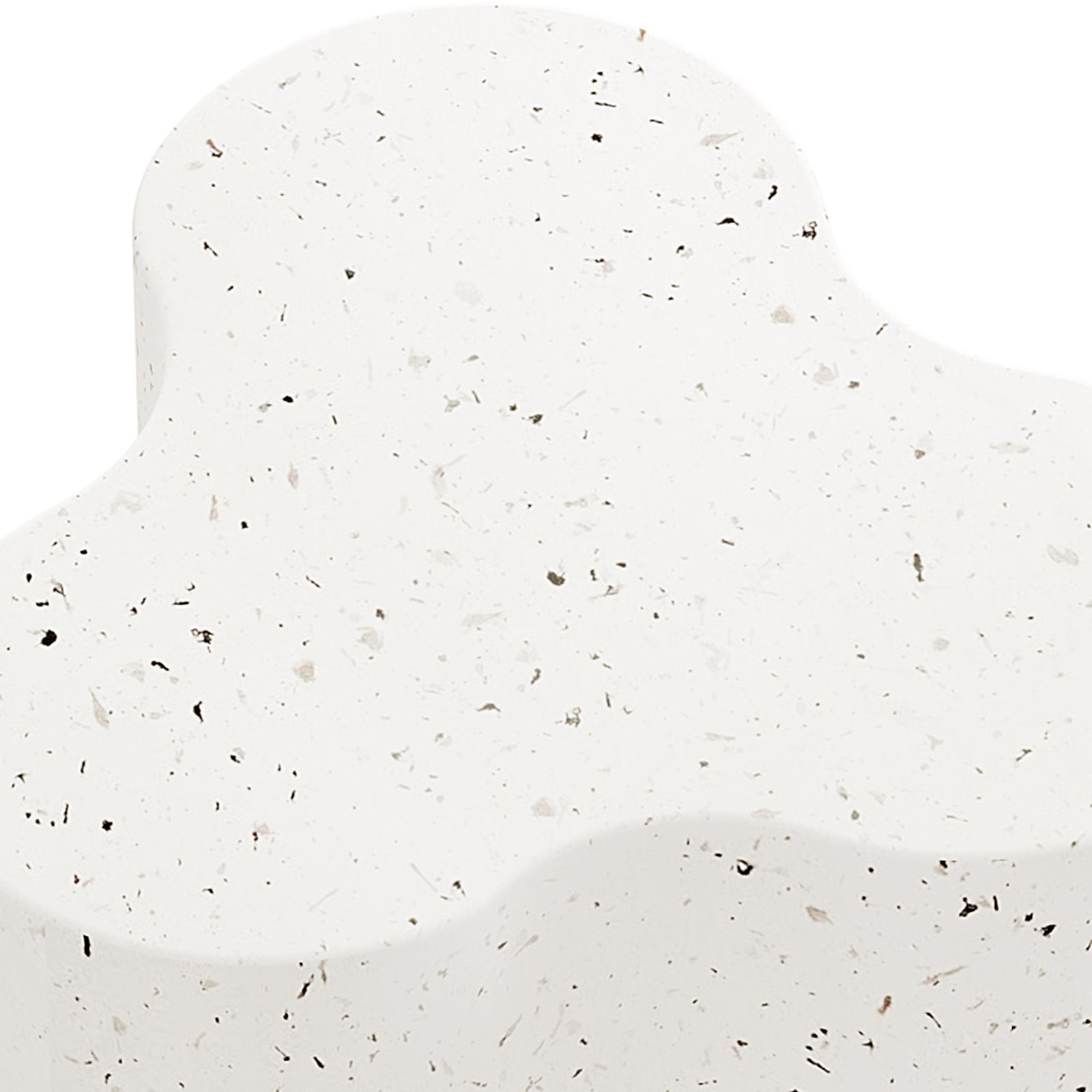 Close-up of Odalys Terrazzo Indoor Outdoor Concrete Side Table texture, showing natural imperfections