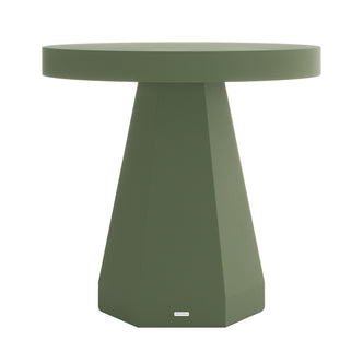 Orson 80cm Round Concrete Dining Table in Green