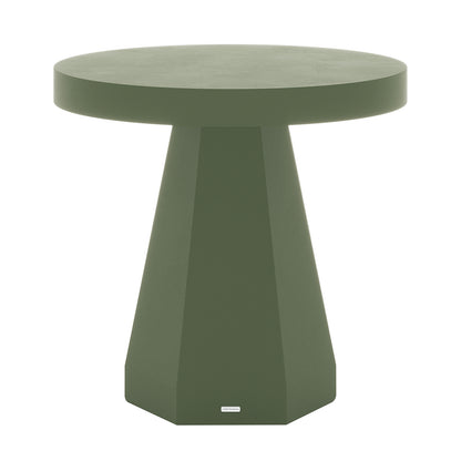 Orson 80cm Round Concrete Dining Table in Green