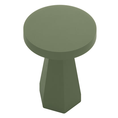Orson 80cm Round Concrete Dining Table in Green