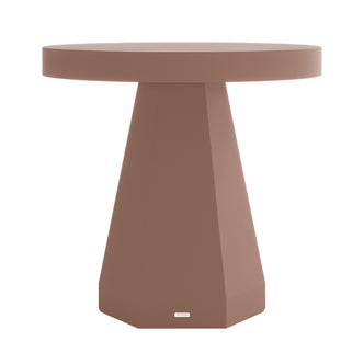 Orson 80cm Round Concrete Dining Table in Mocha Mousse