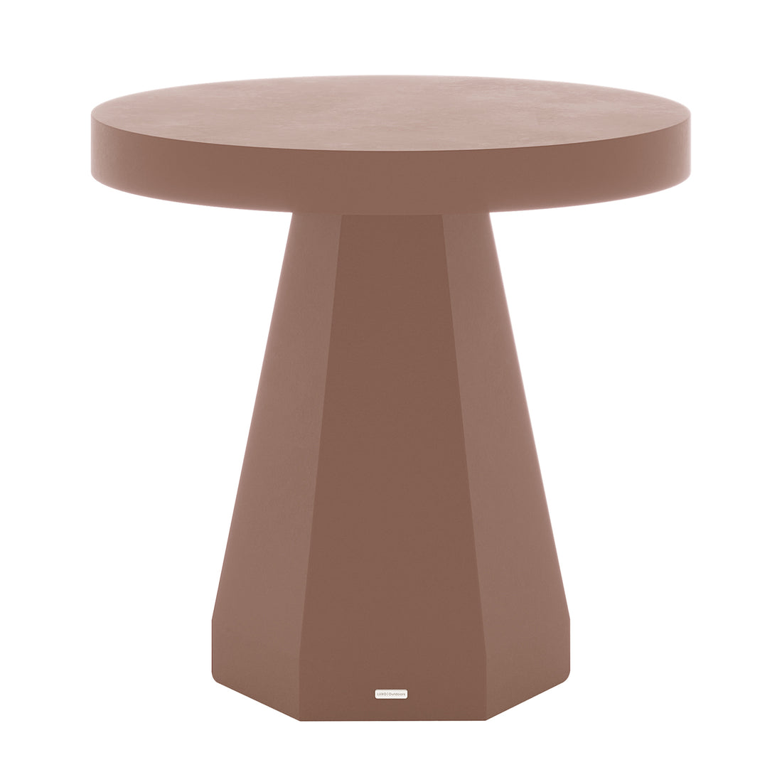 Orson 80cm Round Concrete Dining Table in Mocha Mousse