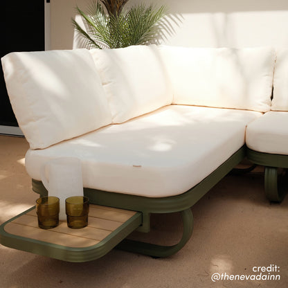 Paloma Modular Outdoor Lounge Set in Olive Green