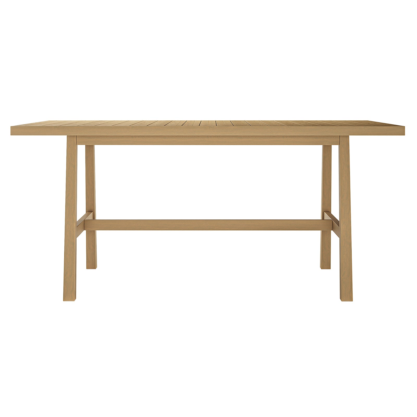 Pangee 6-Seater Timber Outdoor Dining Set Black, showcasing a close-up of its elegant, durable acacia wood construction with stylish Mediterranean design elements, ideal for alfresco dining and entertaining guests.