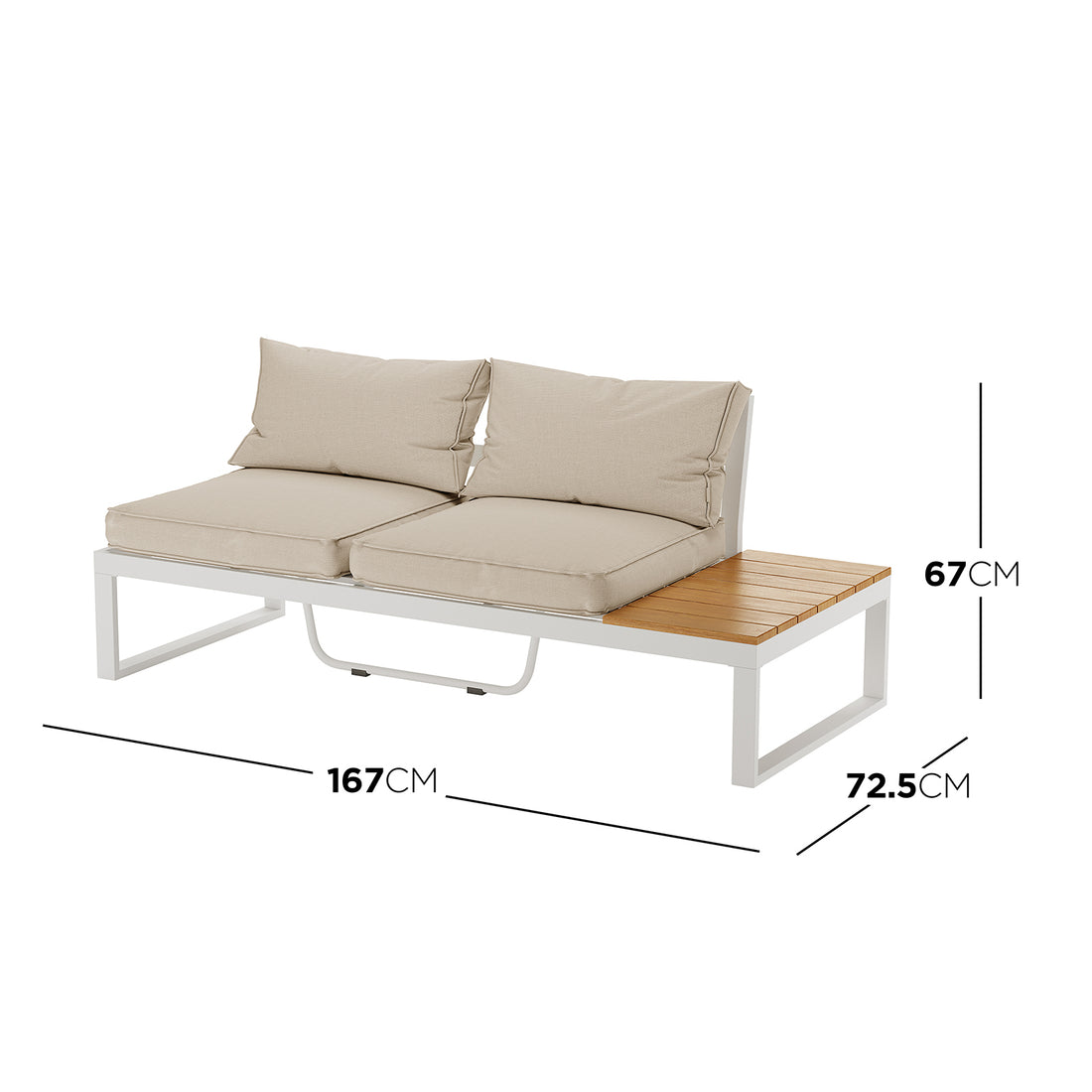 Rosa 5 Seater Outdoor Corner Sofa Lounge with Coffee Table, showcasing a stylish and modern design, includes a spacious seating area and sleek coffee table, ideal for enhancing any outdoor space.