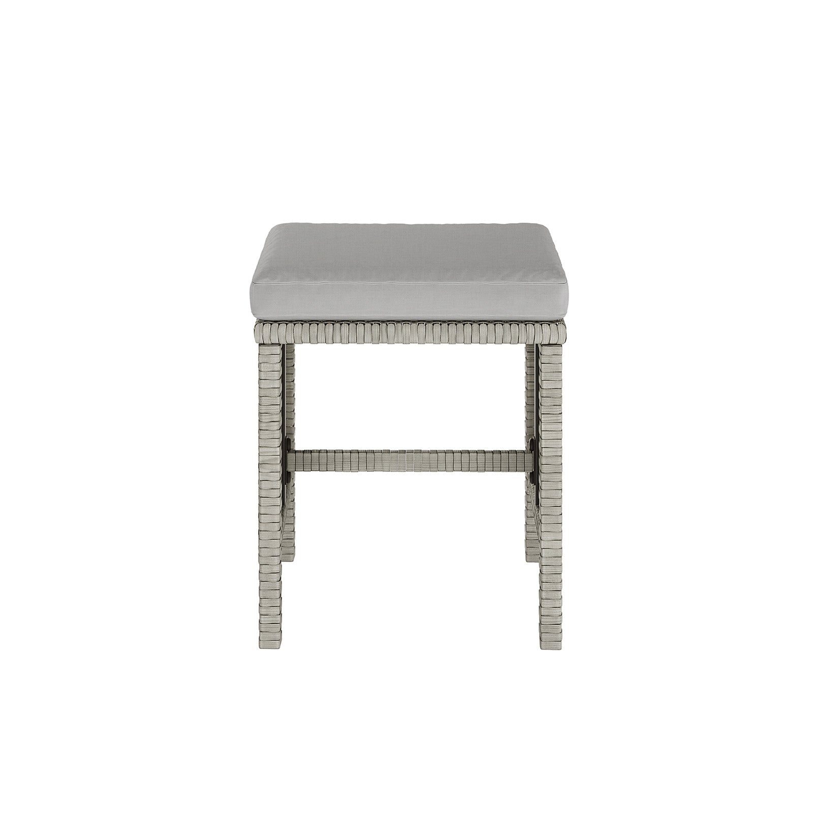 Vero 7 Seater Wicker Outdoor Sofa Dining Set Warm Grey featuring a close-up of wicker texture, cushioned seating, and sturdy construction, ideal for enhancing outdoor spaces with comfort and style.