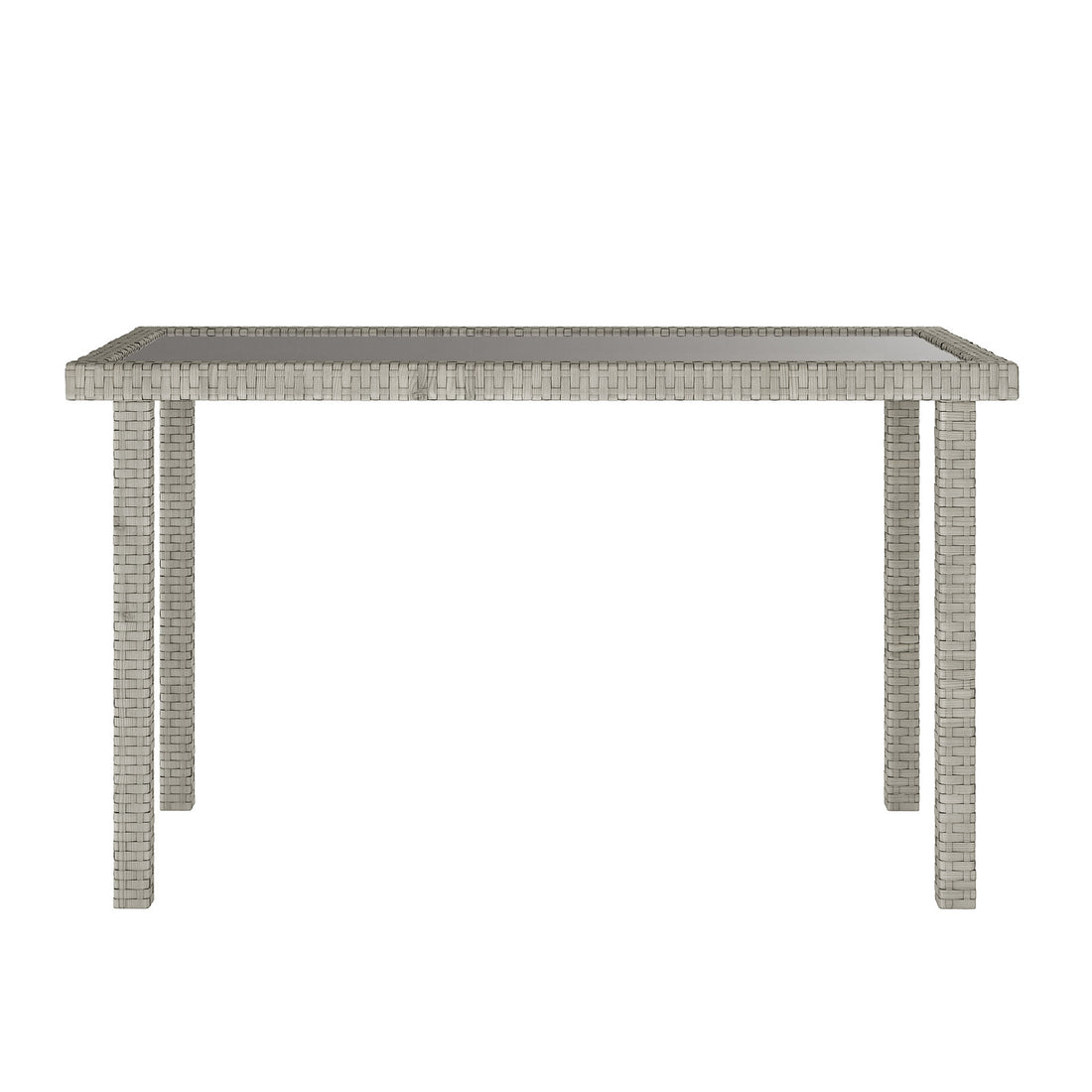 Close-up of Vero 7 Seater Wicker Outdoor Sofa Dining Set, showcasing intricate wicker design and cushioned seating, including a table and chairs for outdoor dining comfort.