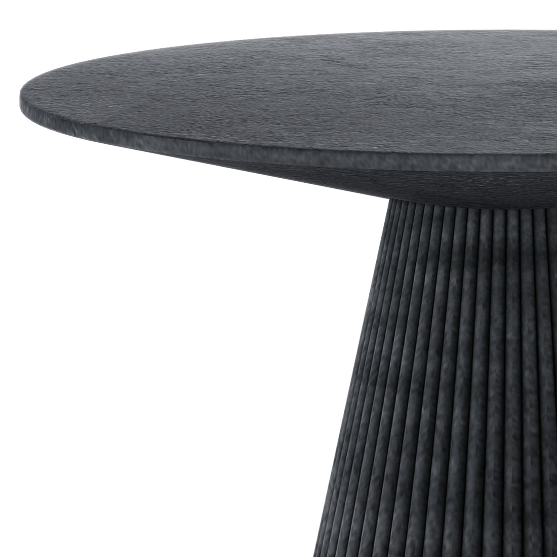 Xander 120cm Fluted Outdoor Concrete Dining Table Grey Marble