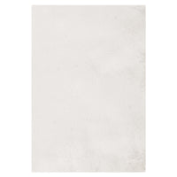 Azaliya 160x230cm Faux Rabbit Fur Floor Rug in Cream White, showcasing a uniform, off-white, textured surface resembling a plush, slightly fuzzy rug, ideal for minimalist and modern interiors.