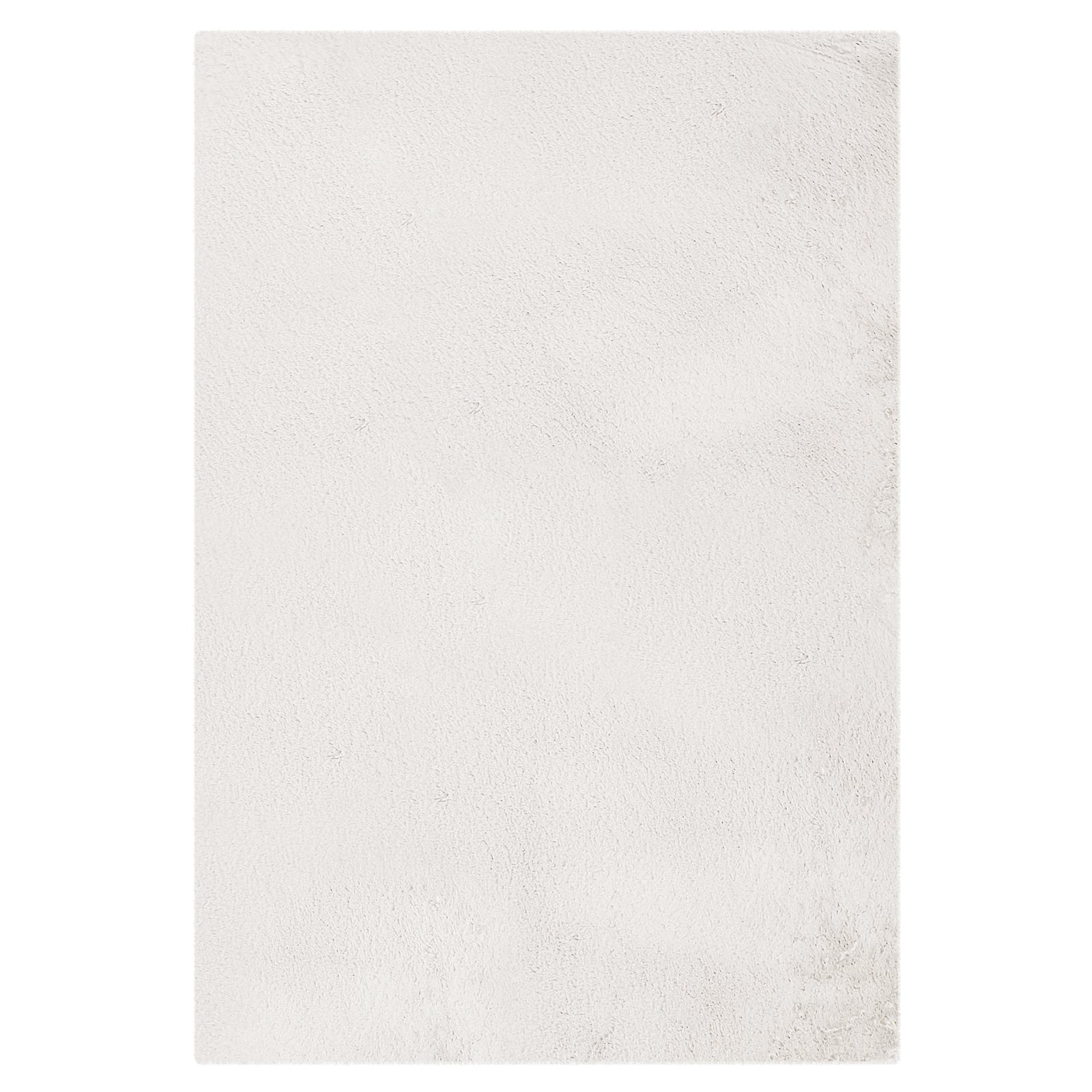 Close-up of the Azaliya 200x300cm Faux Rabbit Fur Floor Rug in Cream White, showcasing its soft, plush texture and looped surface, ideal for adding a luxurious touch to any modern or traditional space.