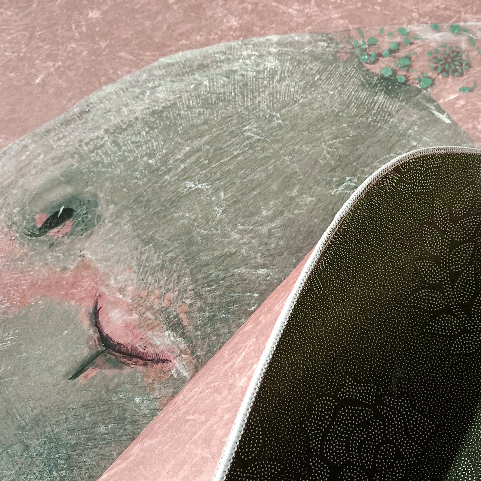 Bunny Rabbit Round Kids Rug 160x160cm features a charming cartoon bunny design, ideal for a child's playroom or bedroom, providing a soft, anti-slip surface for play.