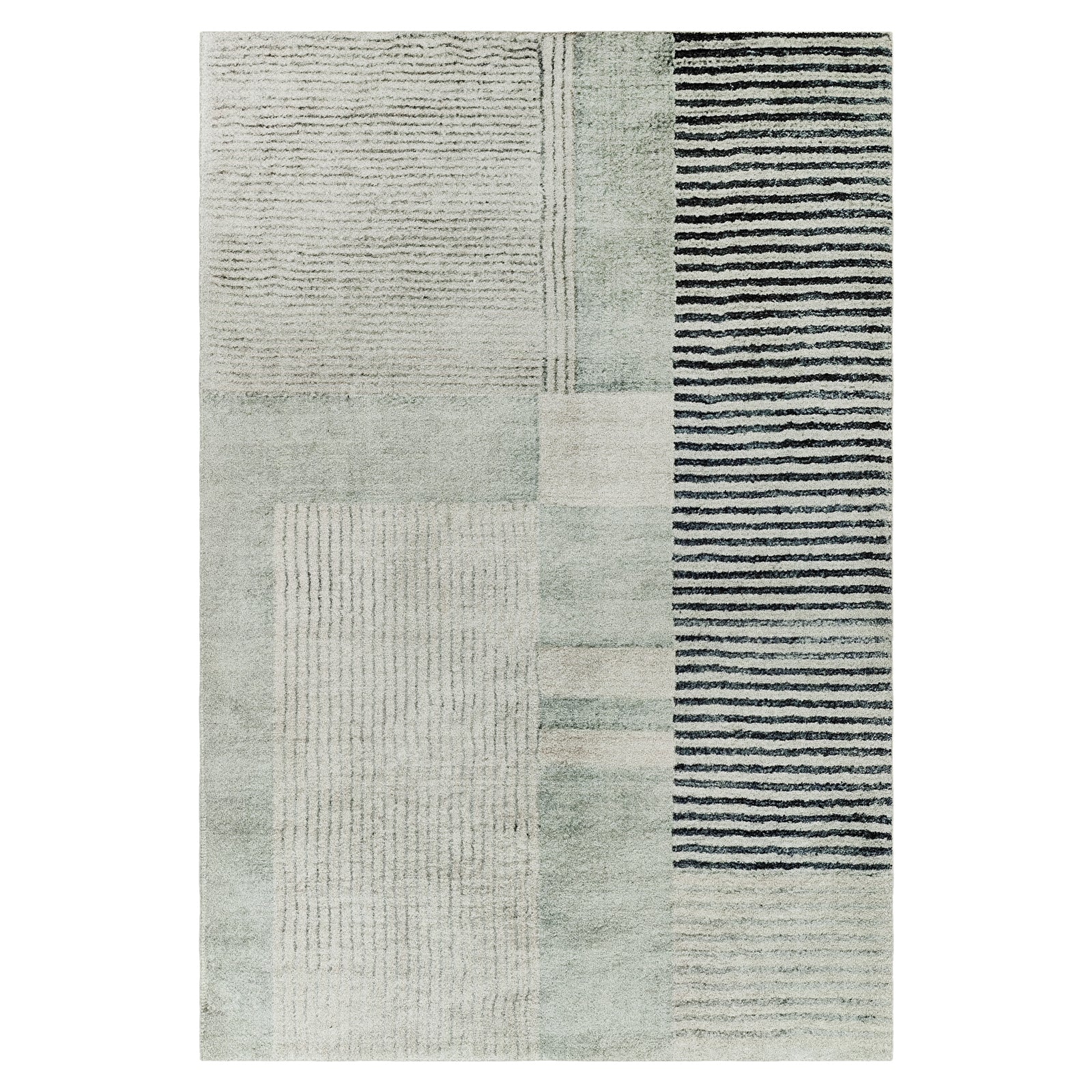 Elimas Soft Contemporary Printed Rug 120x180cm showcases a detailed close-up of its soft, textured surface, highlighting the modern printed pattern designed to enhance any room's aesthetic.