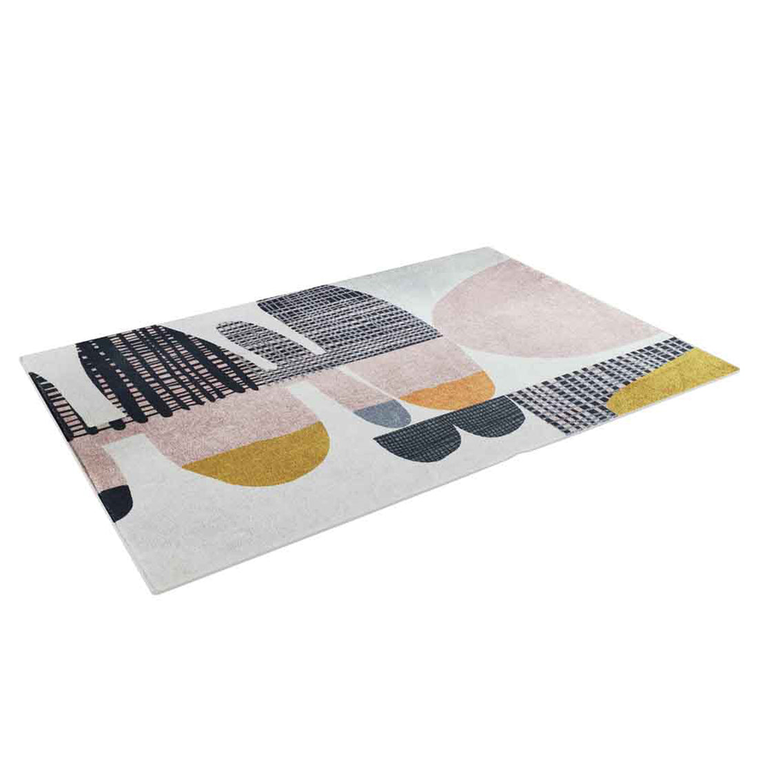 Kangos Contemporary Art Rug 200x300cm featuring a modern design with intricate patterns, providing texture and warmth, ideal for enhancing interior spaces with its soft, durable build.