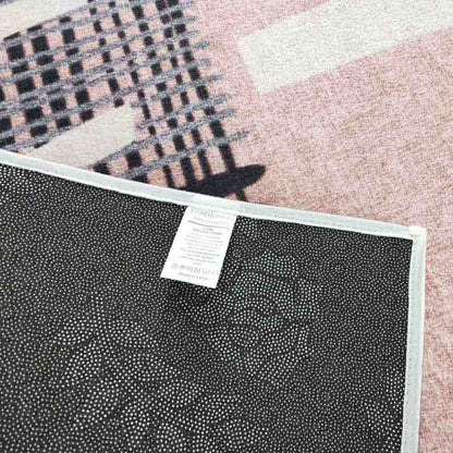 Kangos Contemporary Art Rug 200x300cm close-up, showcasing its intricate modern design with a striped pattern, reflecting its soft texture and quality craftsmanship suitable for various interior styles.
