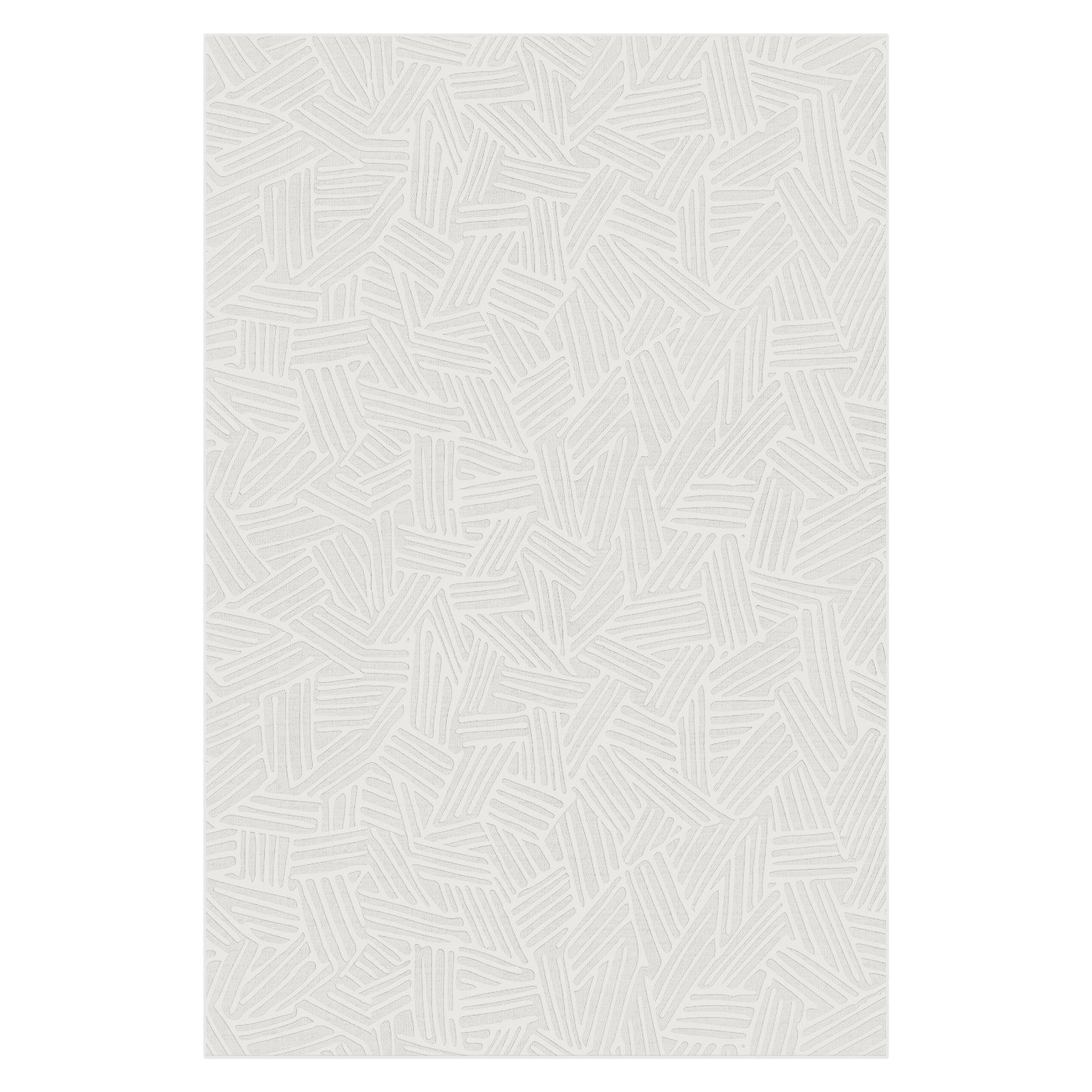 Malung 120x180cm Contemporary Indoor Floor Rug featuring a subtle, embossed linear pattern in a tessellated arrangement, offering a modern and luxurious touch to any interior space.