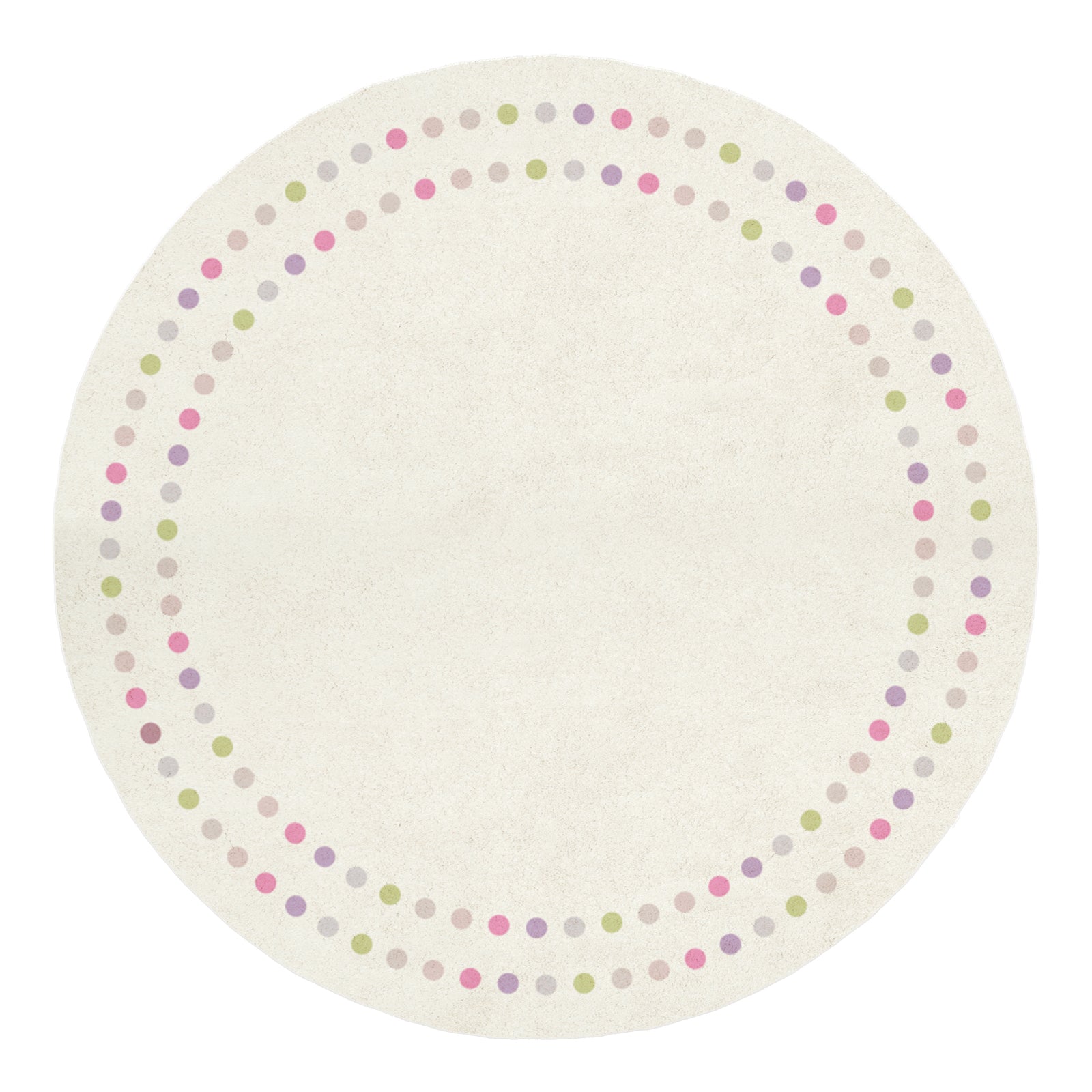 Shirin 160 Round Polka Dot Kids Indoor Rug