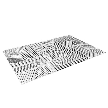 Vikki Abstract Contemporary Floor Rug 120 x 170cm, features an art deco-inspired design with clean, linear patterns. Ideal for modern interiors, it combines functionality with style, enhancing any living space.