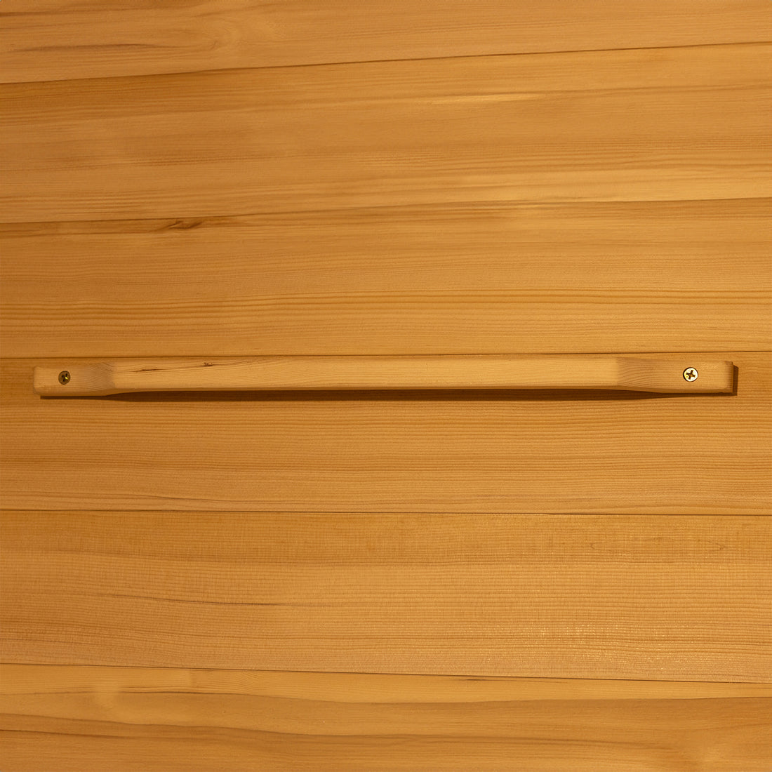 Close Up of Harlow 3 Person Canadian Hemlock Infrared Home Sauna Towel Racks