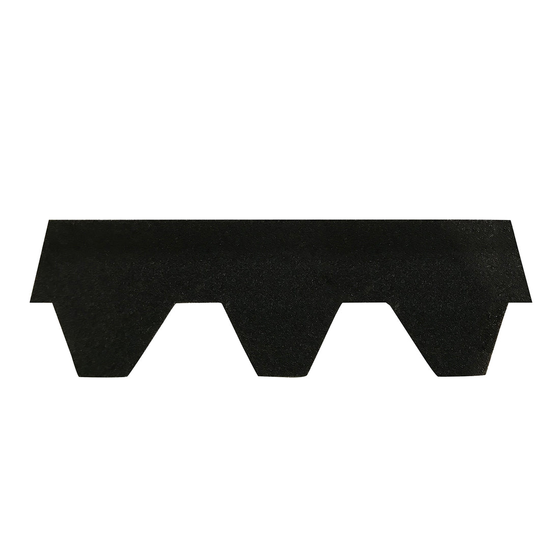 Luola 4-Person Barrel Sauna Roof Tiles – Asphalt (100 Pack) in a triangular shape, designed for weather protection, enhancing durability for outdoor sauna use.