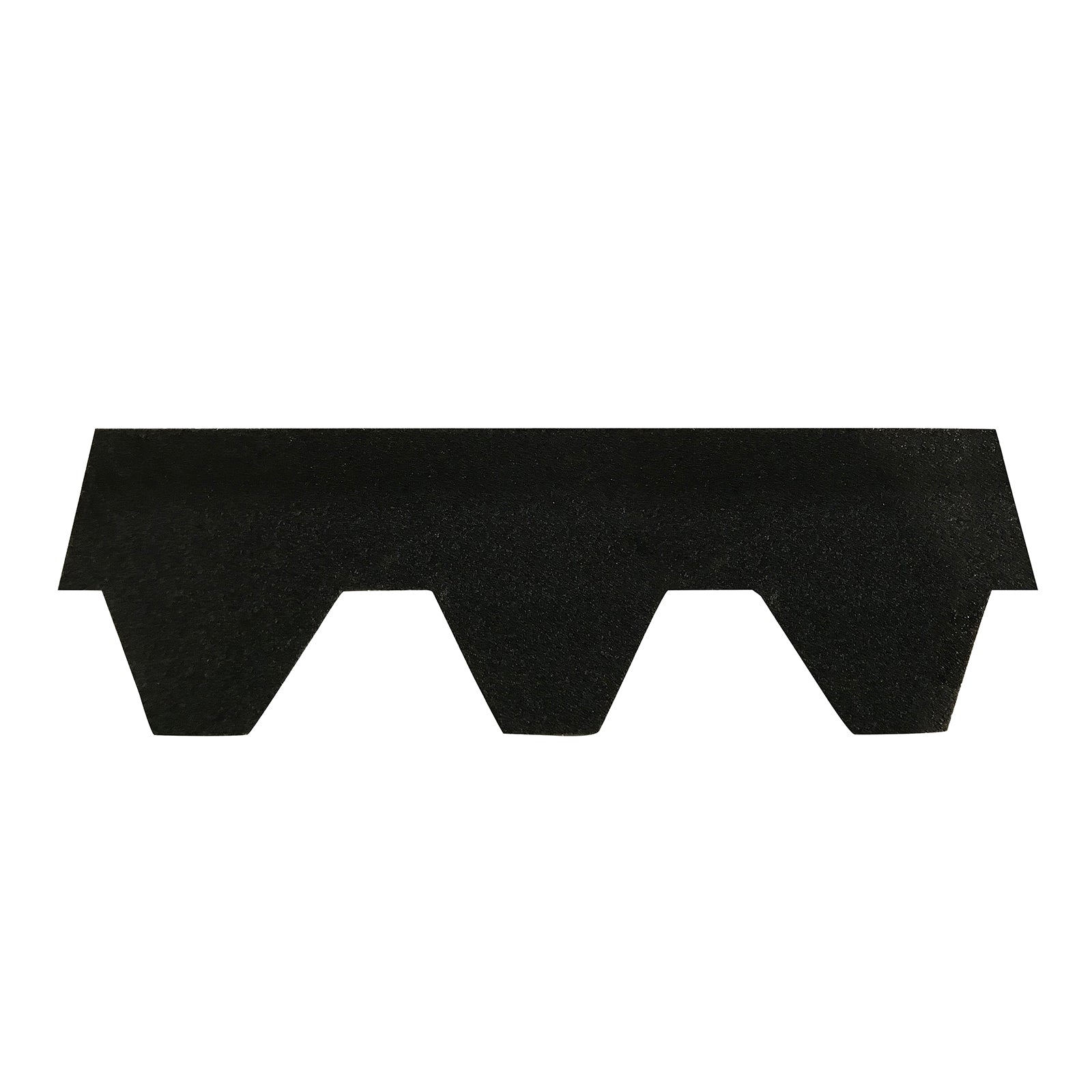 Luola 4-Person Barrel Sauna Roof Tiles – Asphalt (100 Pack) in a triangular shape, designed for weather protection, enhancing durability for outdoor sauna use.