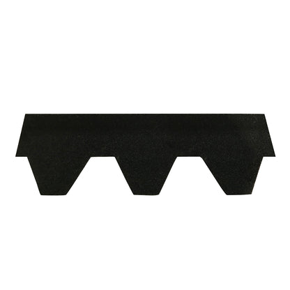 Luola 4-Person Barrel Sauna Roof Tiles – Asphalt (100 Pack) in a triangular shape, designed for weather protection, enhancing durability for outdoor sauna use.