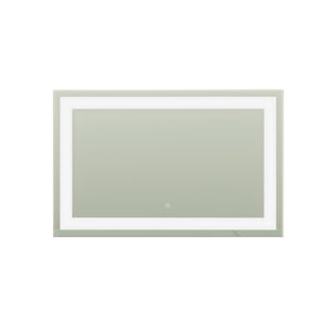 Adeline Wall Mounted Touch Screen Mirror with LED Lights in White
