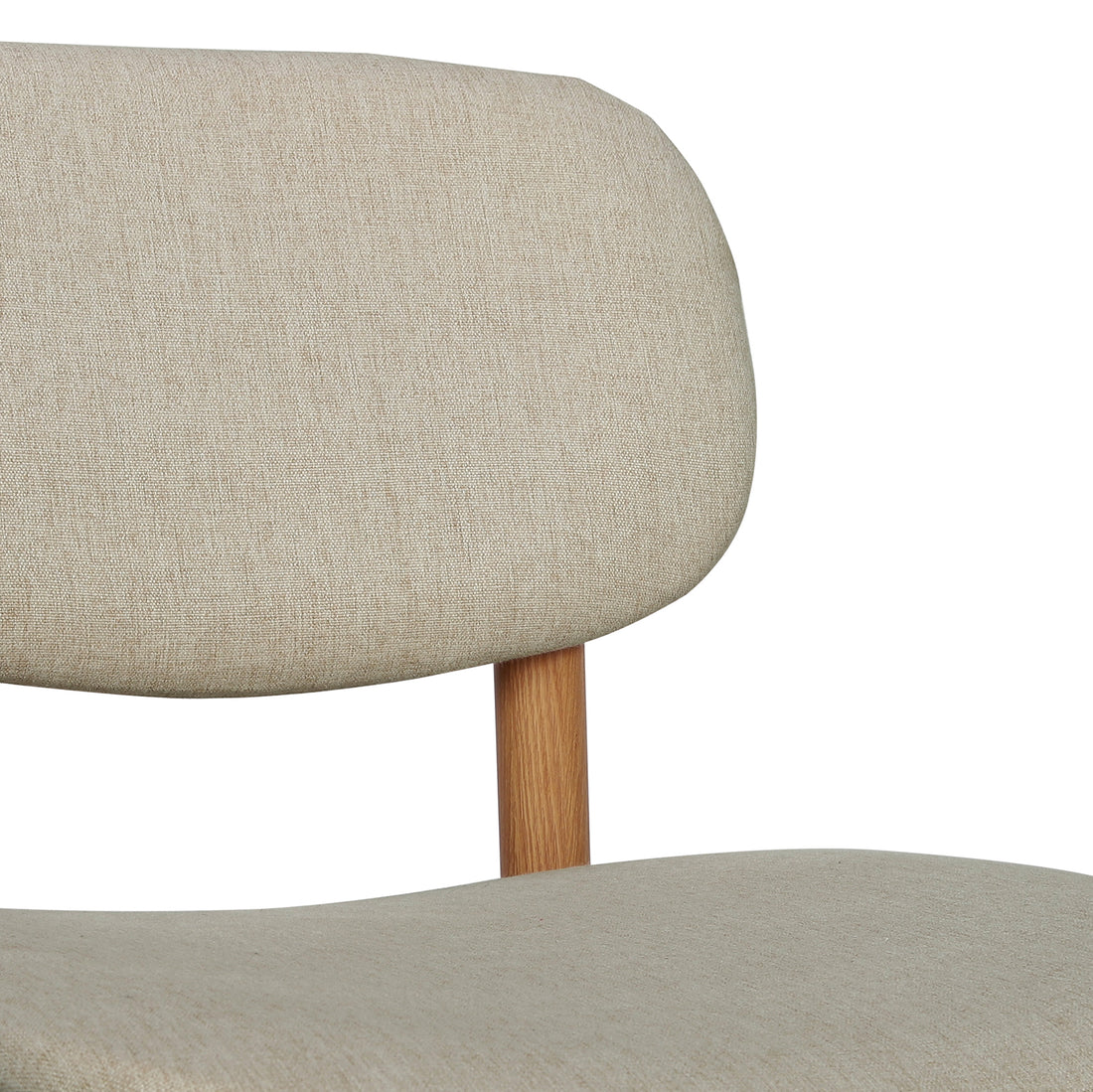 Afrim Linen Upholstered High-Back Bar Stool Set of 2 - Beige features a sleek high-back design with plush padding, sturdy metal legs, and anti-slip pads, ideal for modern dining or bar areas.