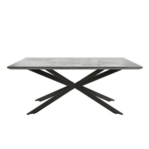 Alfred 180cm 6 Seater Pedestal Dining Table in Concrete