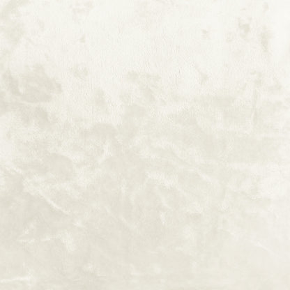 Close-up of the Alona Modern Velvet Dining Chair Set of 2 in Cream White, showcasing soft, plush velvet fabric and sleek black metal legs for a modern, elegant dining experience.